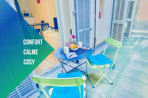 Studio T1 Centre - Idéal couple & amis - Confort - WIFI - Calme - Climatisation - Coin Terrasse